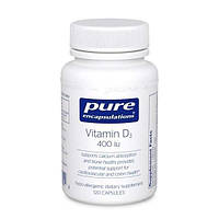 Витамин D3 Pure Encapsulations 400 МЕ 120 капсул (21521) ZZ, код: 1535733