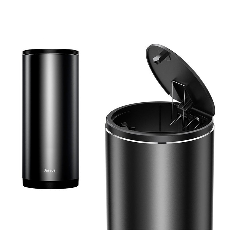 Контейнер бак урна для сміття для авто Baseus Car Trash Can Black (CRLJT-01), фото 1