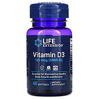 Витамины и минералы Life Extension Vitamin D3 5000 IU, 60 капсул CN10871 SP