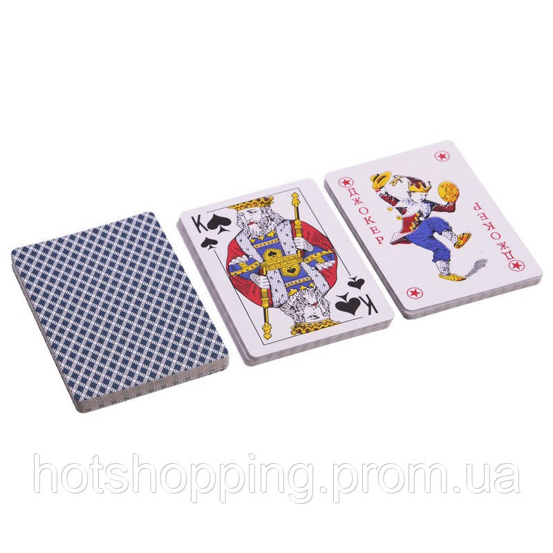 Карты игральные покерные ламинированые Zelart 9899 54 карты ht - фото 3 - id-p2147794281