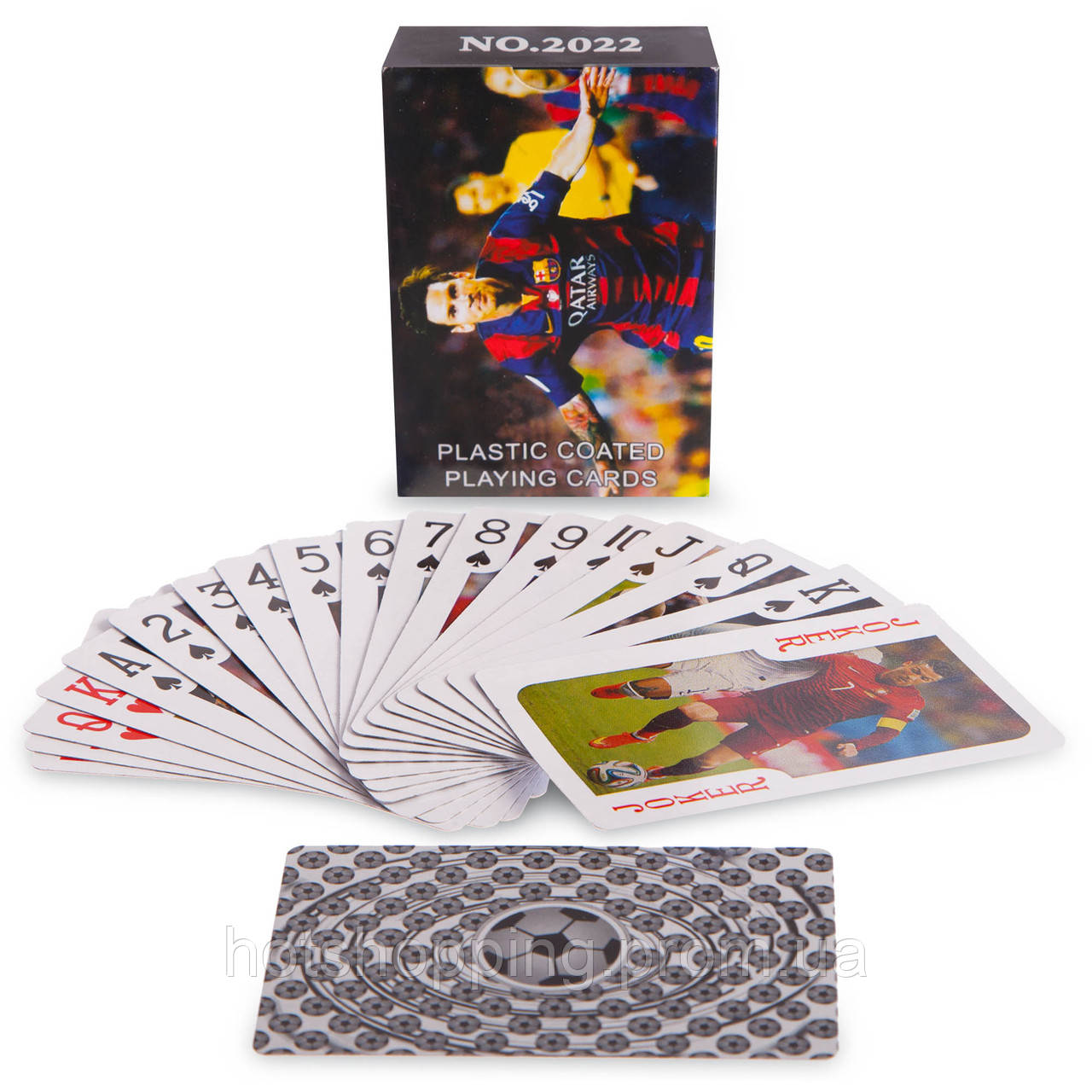 Карты игральные покерные ламинированые Zelart Футбол IG-2022 54 карты ht - фото 1 - id-p2147794282