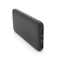 SM Powerbank ASONIC AS-P10 10000mAh, Output 2USB, Black, (215g), Blister