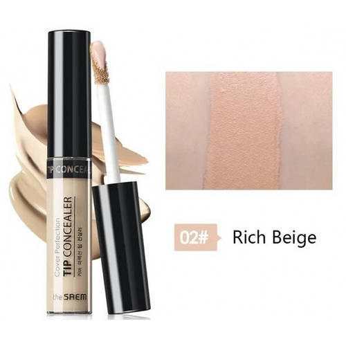 The Saem Cover Perfection Tip Concealer Консилер зі світловідбиваючими ...