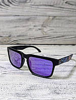 Солнцезащитные очки фиолетовые, матовые, унисекс в пластиковой оправе