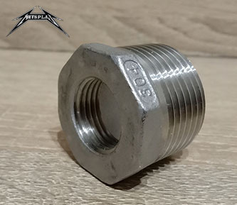 Футорка нержавіюча Ду50 х Ду15 (2"х1/2") AISI 304, фото 1