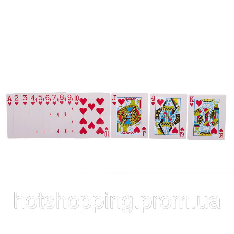 Карты игральные покерные ламинированые Zelart 9812 54 карты ht - фото 3 - id-p2147794517