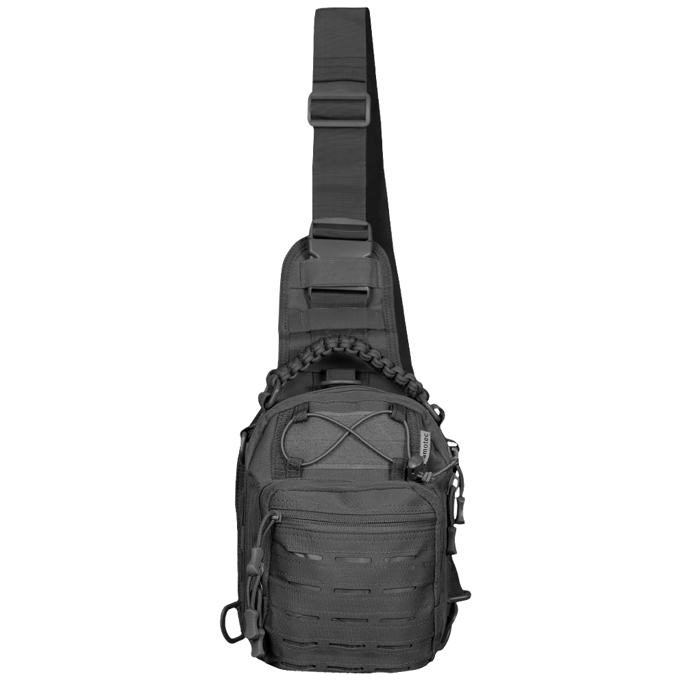 Сумка тактична однолямкова Adapt Чорна, фото 1