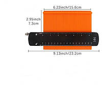 Контурний шаблон 6 дюймів, лінійний шаблон, вимірювач контуру,