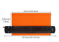 Контуромер 10 дюймов, контурный шаблон, измеритель контура, Шаблон для копирования, шаблон линейка, измеритель