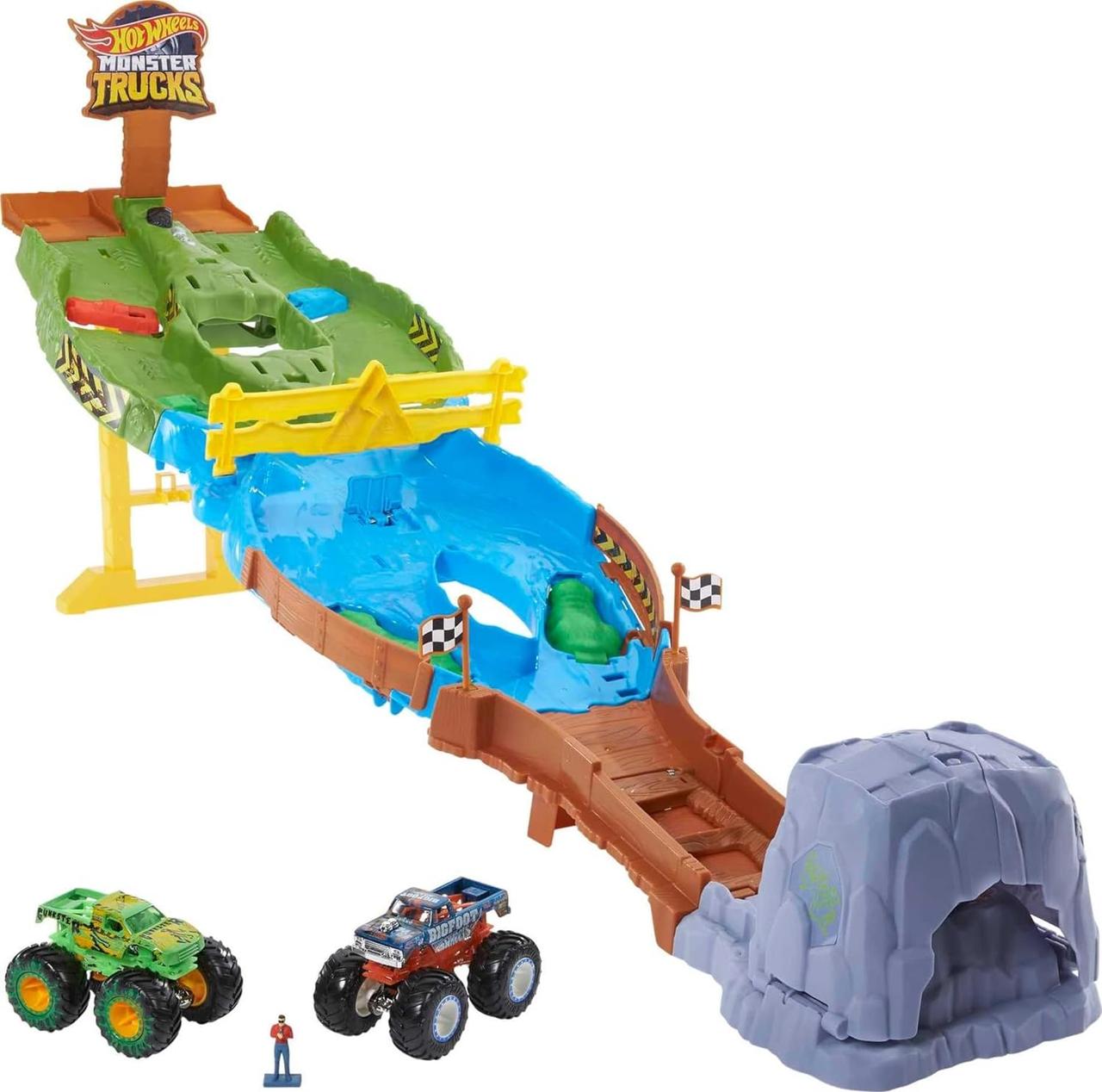 Ігровий набір Хот Вілс Монстер тракс гонка титанів Hot Wheels Monster Trucks Wreckin Raceway