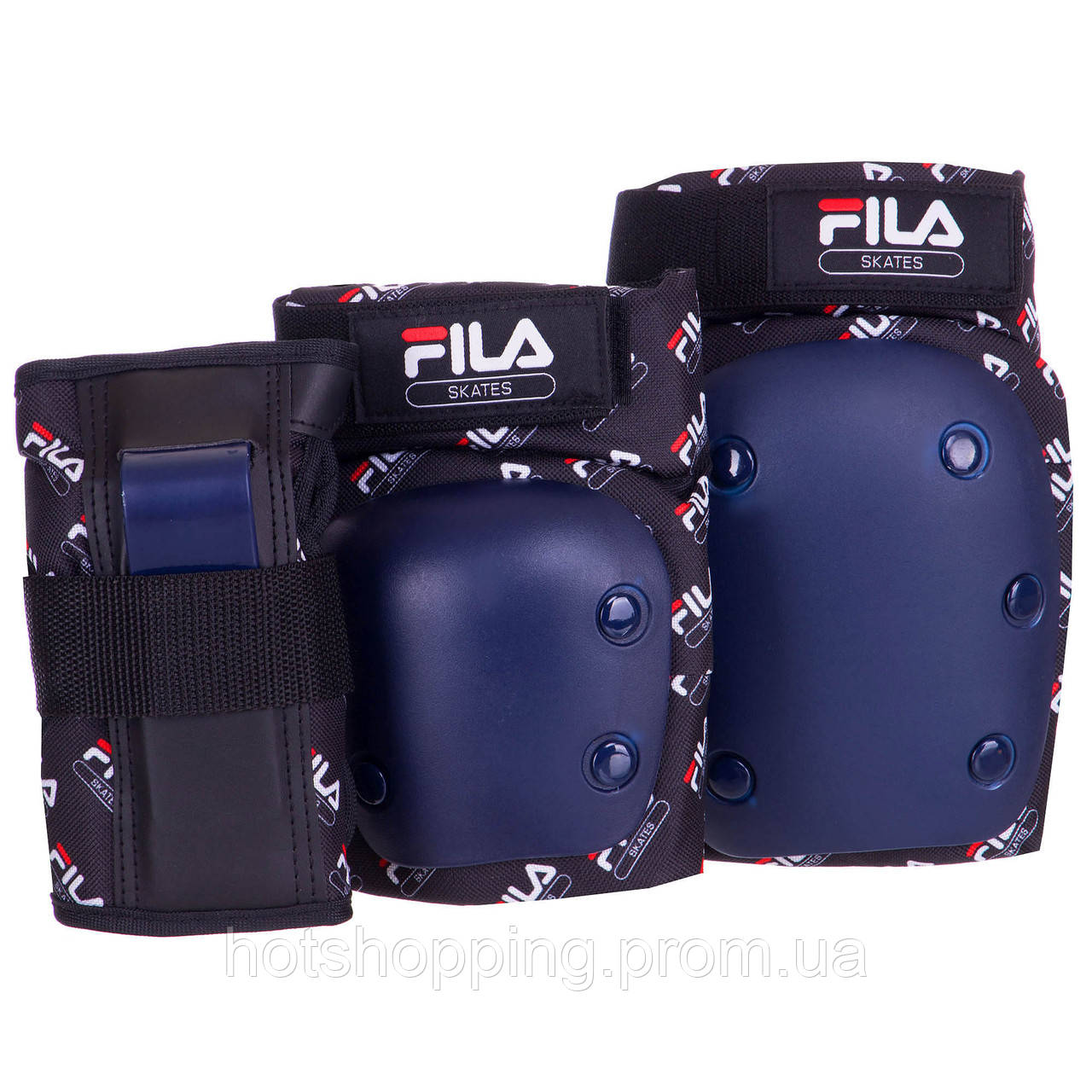 Комплект защиты FILA 6075111 размер S (3-7 лет) цвет синий ht - фото 1 - id-p2147798234