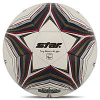 Мяч футбольный STAR TING MATCH 4 LIGHT HYBRID SB3144L цвет белый-золотой ht