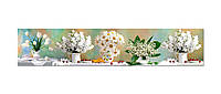 Наклейки кухонный фартук Zatarga Цветы и Ягоды 600х3000 мм Белый (Z180141 2) ZK, код: 1927011