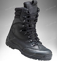 Берцы демисезонные тактические на мембране / межсезонная тактическая спец обувь из кожи OMEGA Stimul (black)