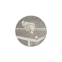 Жетон-наклейка 25мм Zelart Бильярд 25-0021 цвет серебряный ht