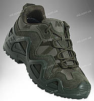 Демисезонные тактические кроссовки на мембране / трекинговая тактическая кожаная обувь деми AK Lowa GTX Lo
