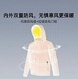 Куртка Xiaomi 90 points Windproof Anti-Drilling Hooded Down Jacket 3XL черная, фото 5