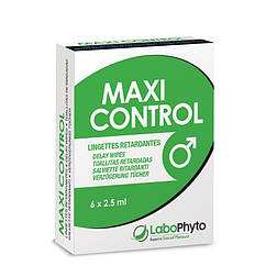 Пролонгатор сексу для чоловіків Labophyto MaxiControl Delaying Wipes, 6шт ZZ, код: 7940124