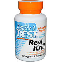 Масло криля Real Krill Doctor's Best 350 мг 60 капсул (214) ZZ, код: 1535230