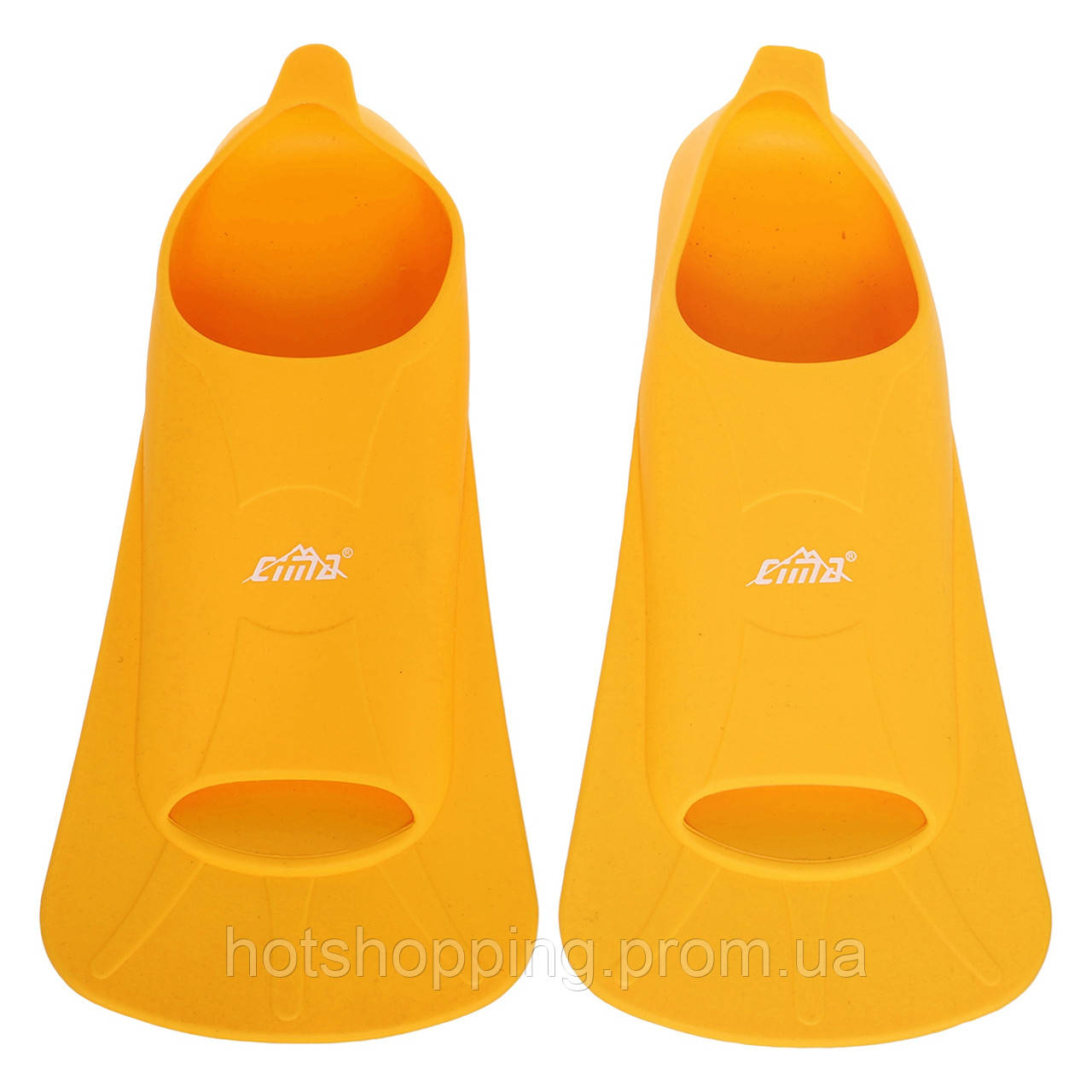 Ласты для тренировок в бассейне короткие с закрытой пяткой CIMA F002 размер 3XS (32-34) цвет оранжевый ht - фото 1 - id-p2147809988