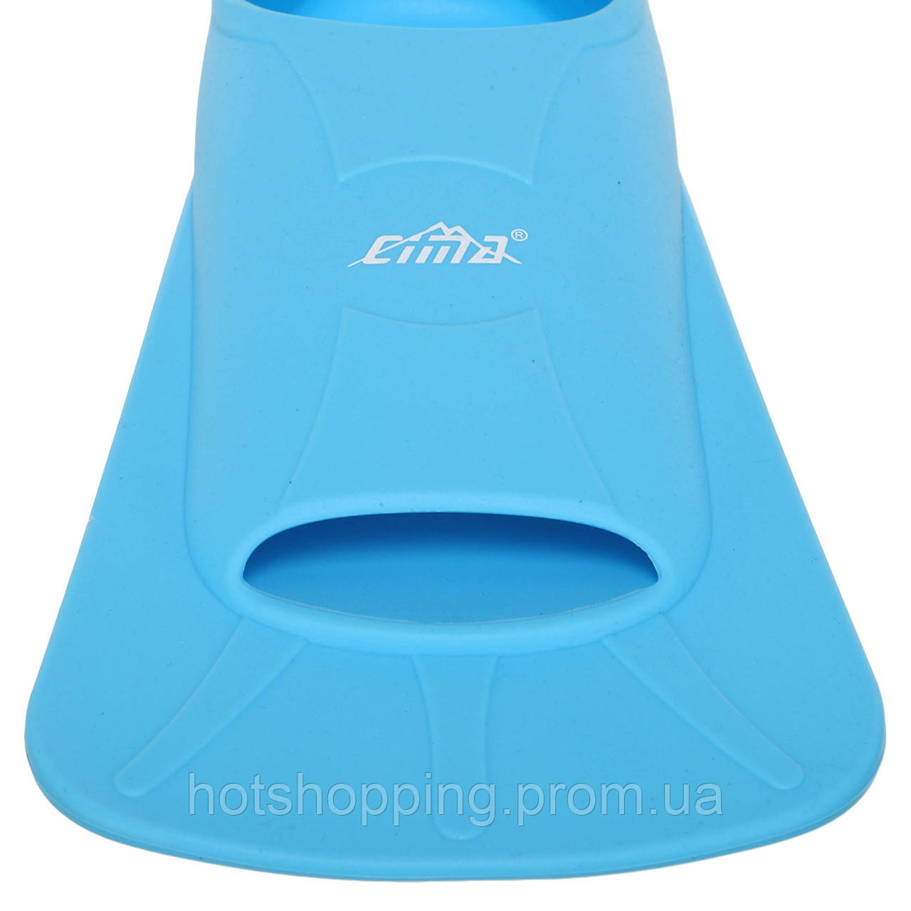 Ласты для тренировок в бассейне короткие с закрытой пяткой CIMA F002 размер XS (36-38) цвет синий ht - фото 4 - id-p2147809995