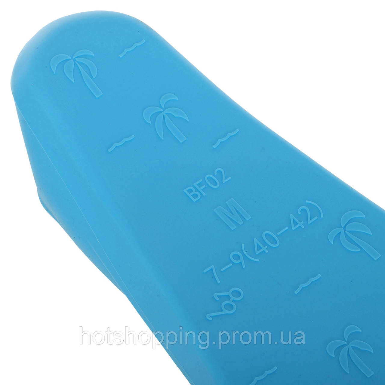 Ласты для тренировок в бассейне короткие с закрытой пяткой CIMA F002 размер S (38-40) цвет синий ht - фото 6 - id-p2147809996