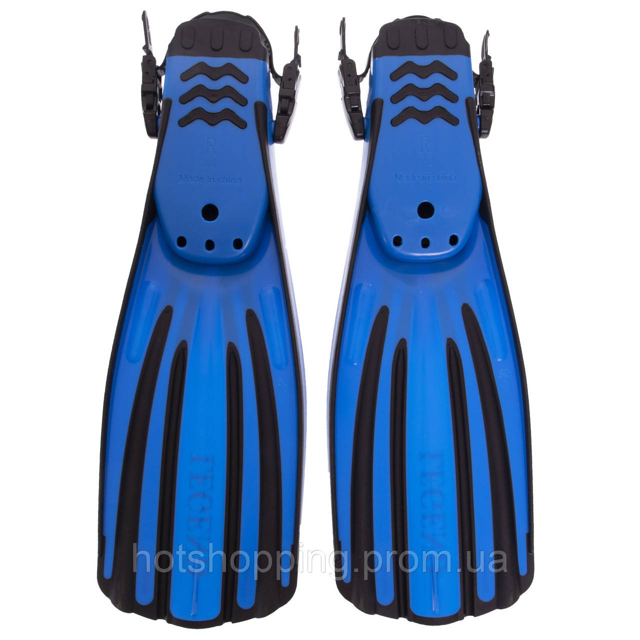Ласты с открытой пяткой LEGEND F800 размер XL (45-47) цвет синий ht - фото 2 - id-p2147810041