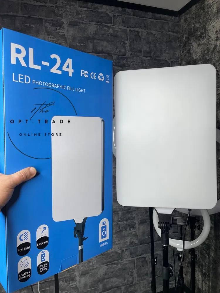 Прямоугольная LED лампа для фотостудии и видеосъемки RL-24, Прямоугольная LED лампа видеосвет - фото 2 - id-p2147868129