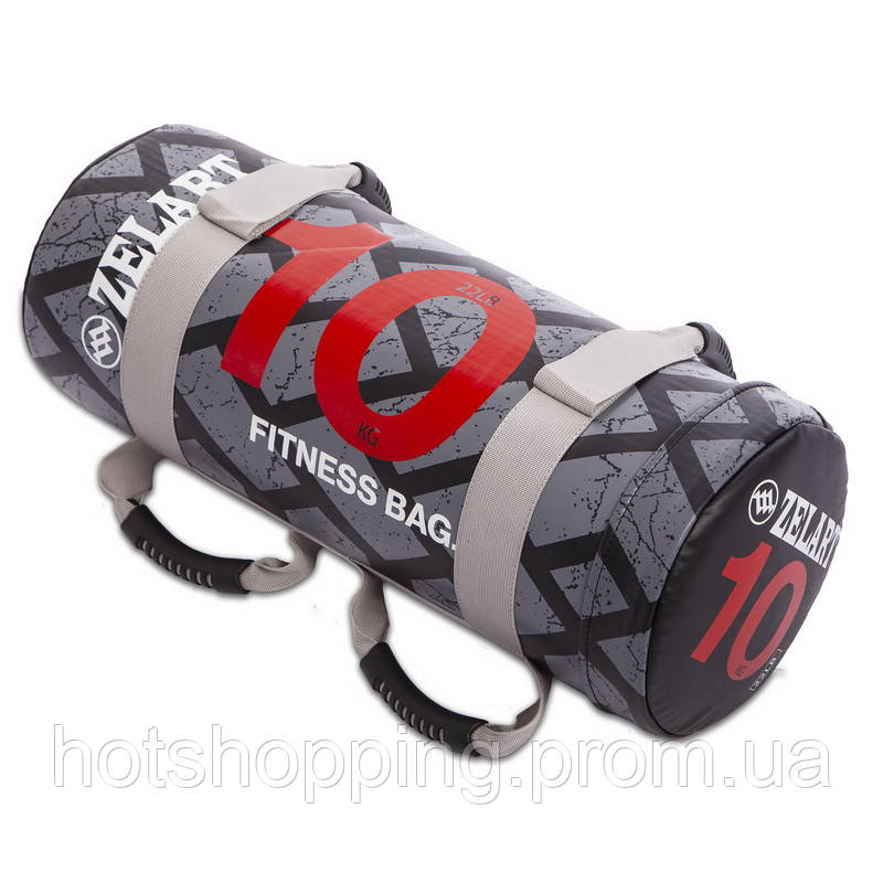 Мешок для кроссфита и фитнеса Zelart Power Bag FI-0899-10 10кг черный-красный ht - фото 2 - id-p2147823531
