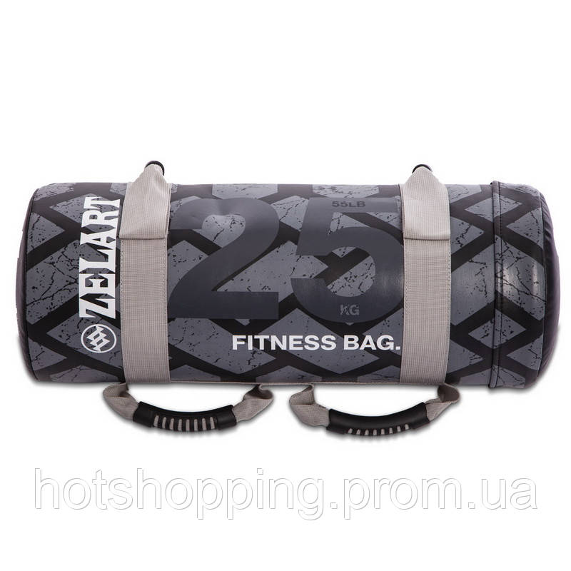 Мешок для кроссфита и фитнеса Zelart Power Bag FI-0899-25 25кг черный-серый ht - фото 4 - id-p2147823534