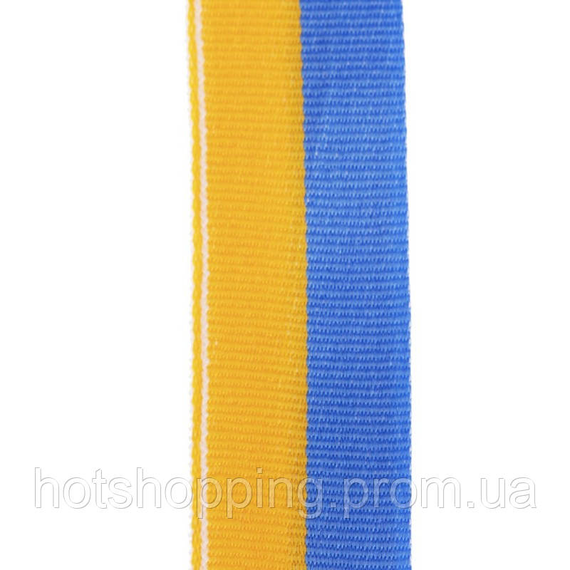 Лента для медали спортивной Zelart C-6312 желтый-голубой ht - фото 3 - id-p2147810688