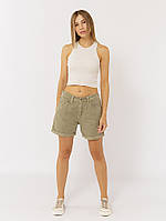 Женские короткие джинсовые шорты S оливковый Yuki ЦБ-00219070 ZZ, код: 8420229