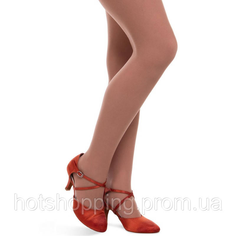 Обувь для бальных танцев женская Латина с закрытым носком F-Dance LD6001-BZ размер 36 цвет бронзовый ht - фото 8 - id-p2147838441