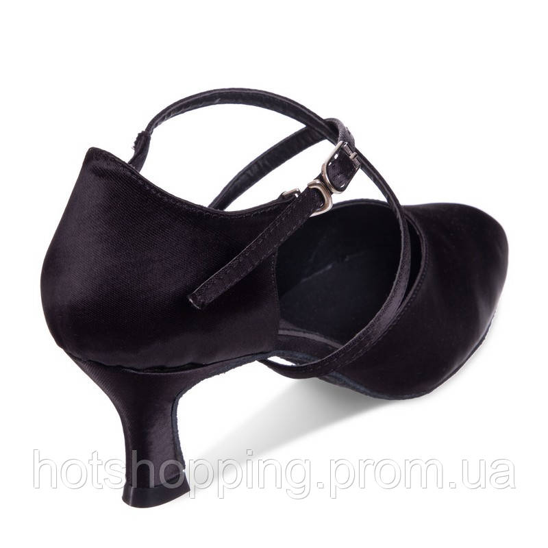 Обувь для бальных танцев женская Латина с закрытым носком Zelart OB-6001 размер 35 цвет черный ht - фото 4 - id-p2147838442
