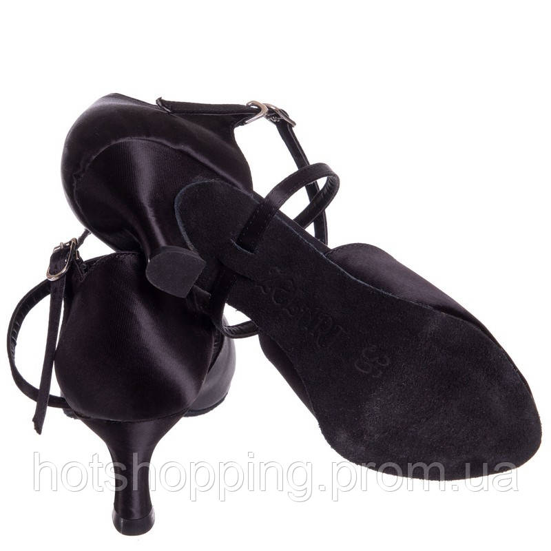 Обувь для бальных танцев женская Латина с закрытым носком Zelart OB-6001 размер 35 цвет черный ht - фото 5 - id-p2147838442