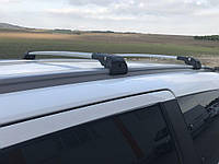 Багажник на рейлінги на дах авто під ключ (2 шт) Сірий для Dacia Lodgy 2012-2022 рр. drd