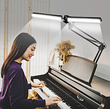 Лампа безтінова настільна подвійна LED біла, фото 3