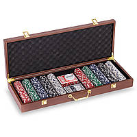 Набор для покера в кейсе Zelart PK500L 500 фишек ht