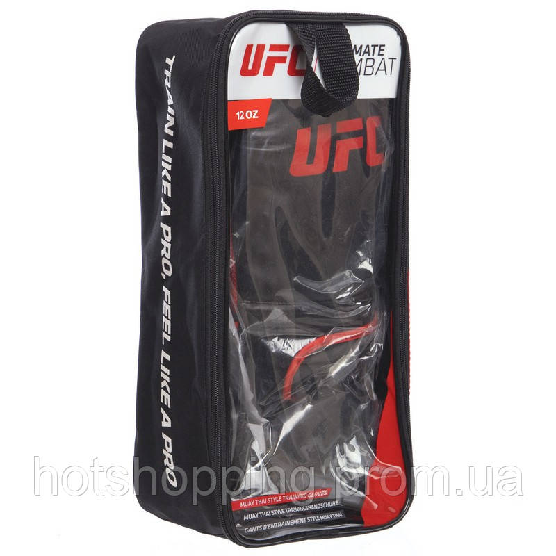 Перчатки боксерские UFC Myau Thai Style UHK-69673 12 унций черный ht - фото 8 - id-p2147842651