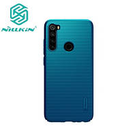 Чeхол для Xiaomi Redmi Note 8 Nillkin Super Frosted Shield (Blue)