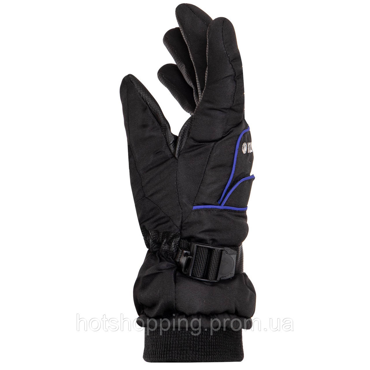 Перчатки горнолыжные мужские теплые MARUTEX A-3318 размер L-XL цвет черный-голубой ht - фото 3 - id-p2147849059