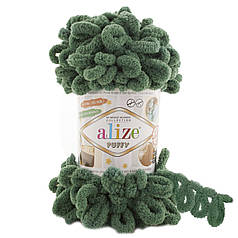 Пряжа Alize Puffy з петельками, 532 сосновий