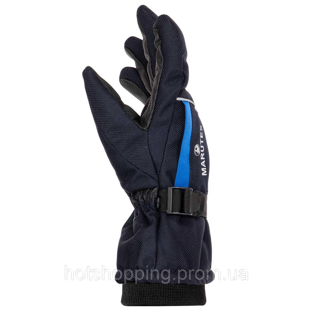 Перчатки горнолыжные мужские теплые MARUTEX A-3320 размер M-L цвет темно-синий-серый ht - фото 6 - id-p2147849073