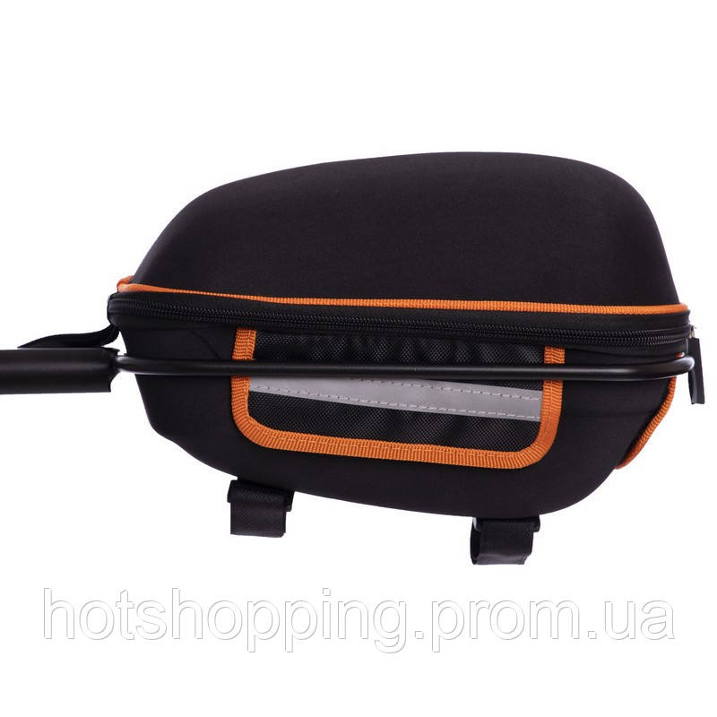 Сумка на багажник велосипеда с чехлом WOLF BASE Zelart TQ-315 черный-оранжевый ht - фото 8 - id-p2147880020