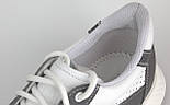 Білі легкі літні шкіряні чоловічі кросівки взуття великих розмірів Rosso Avangard DolGa White Perf BS, фото 8