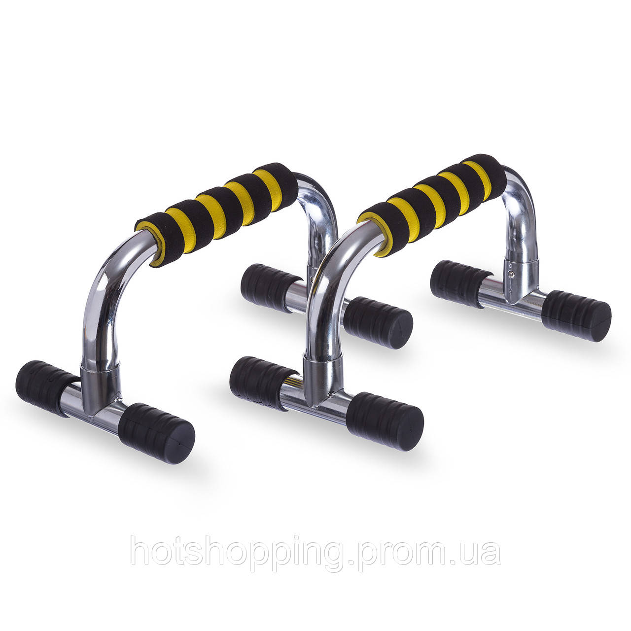 Упоры для отжиманий Zelart FI-1776 PUSH-UP BAR 15x25см серый-желтый ht - фото 1 - id-p2147882769