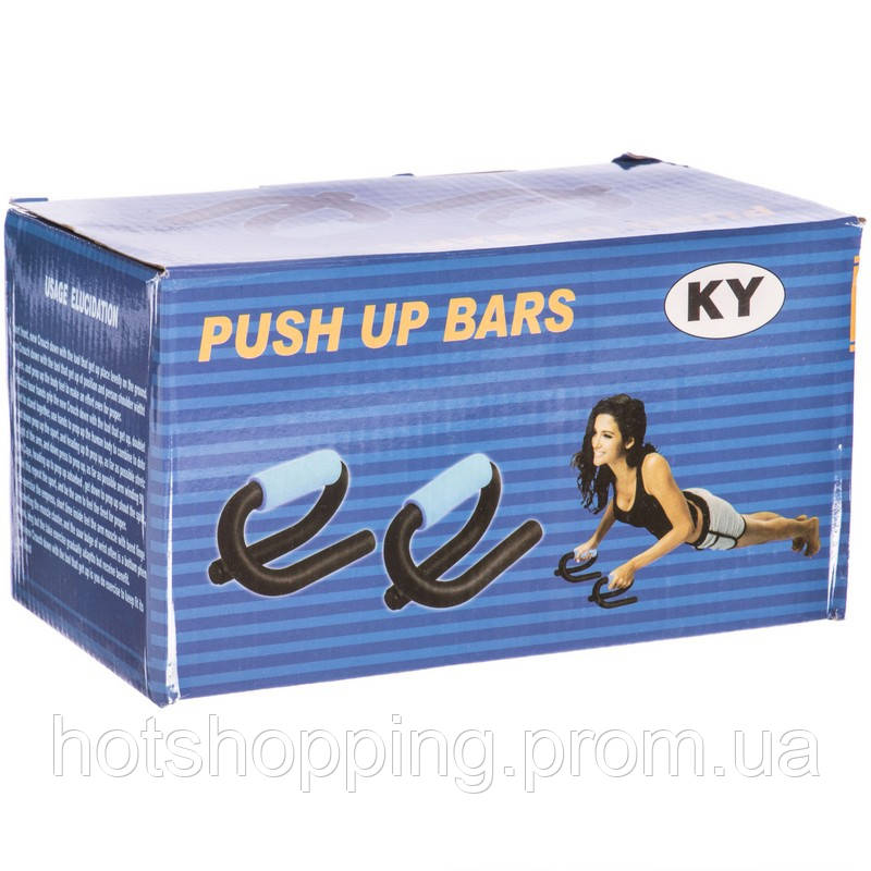 Упоры для отжиманий Zelart FI-3970 PUSH-UP BAR 11x21см серый ht - фото 6 - id-p2147882771