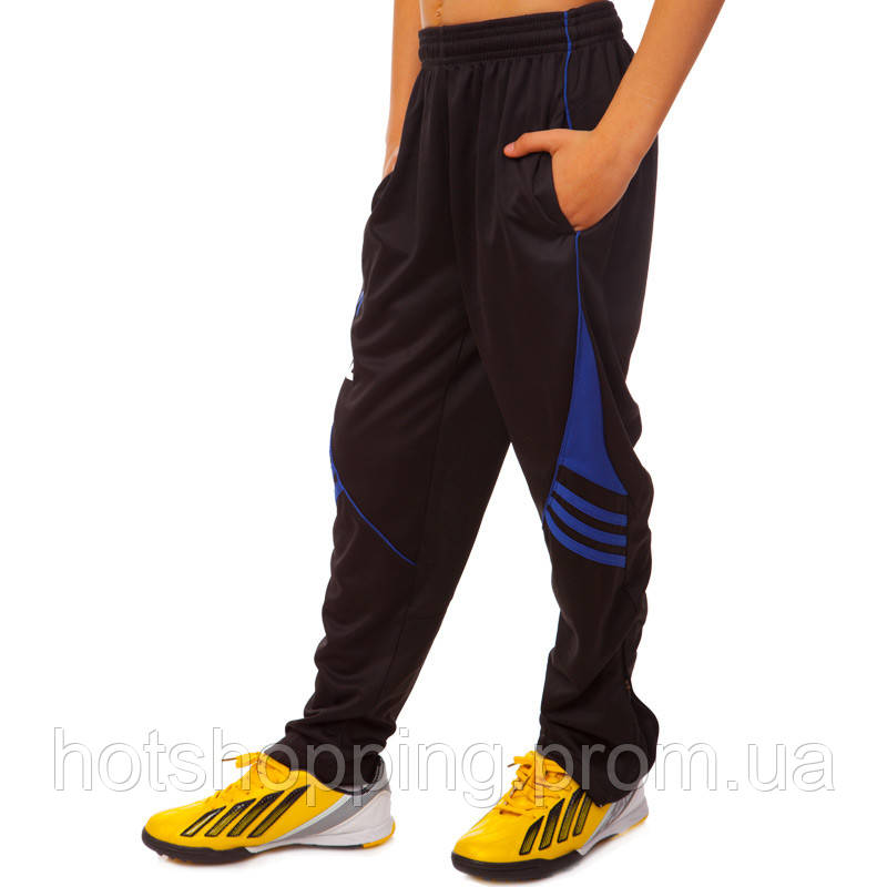 Штаны спортивные подростковые Lingo F50 LD-9102T размер 28, рост 135-140 цвет черный-синий ht - фото 1 - id-p2147871987