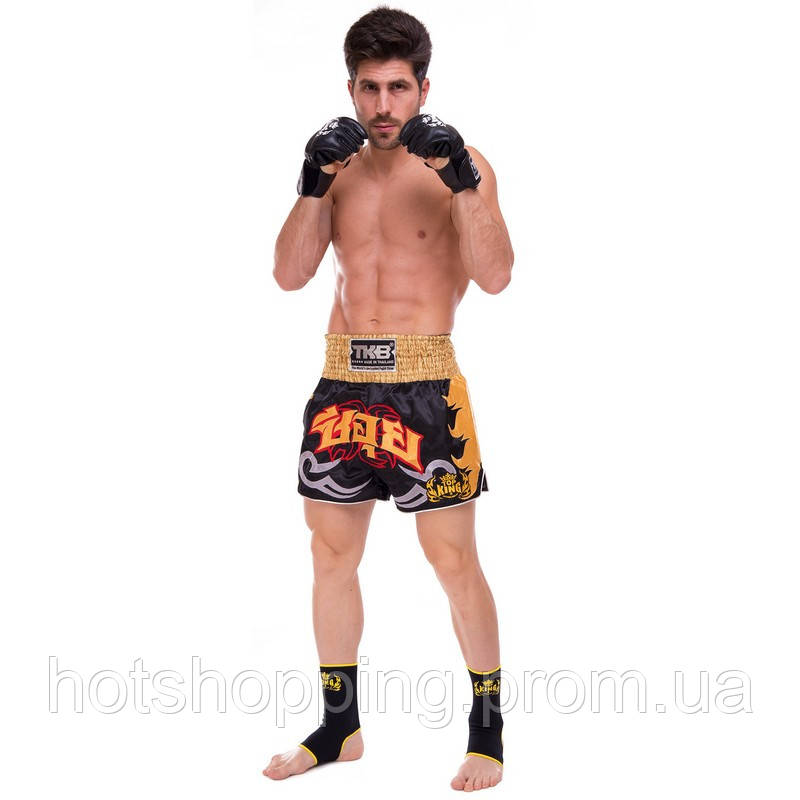 Шорты для тайского бокса и кикбоксинга TOP KING TKTBS-049 размер S цвет черный ht - фото 8 - id-p2147869558