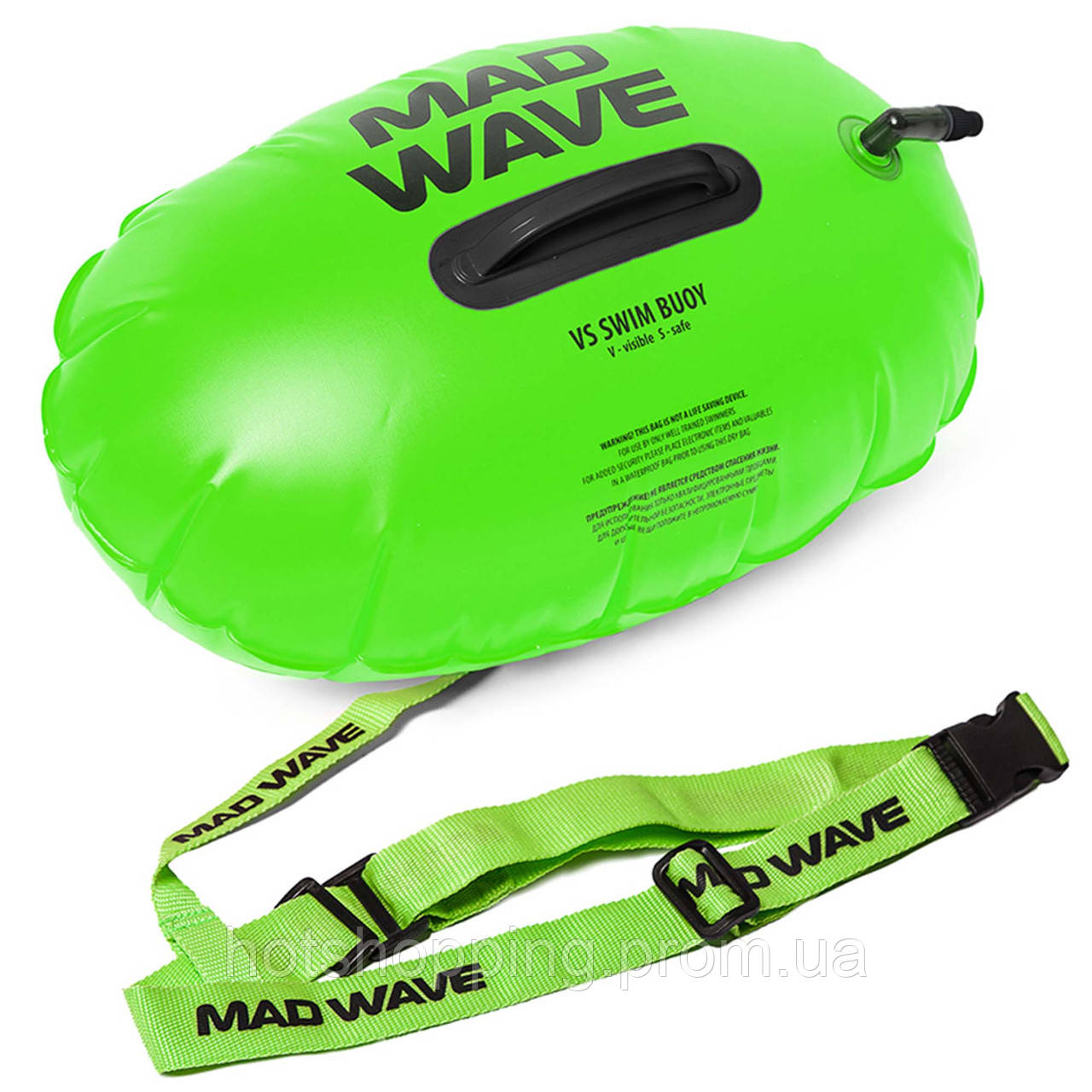Сигнальный надувной буй MadWave M2040020 цвет зеленый ht - фото 2 - id-p2147877852